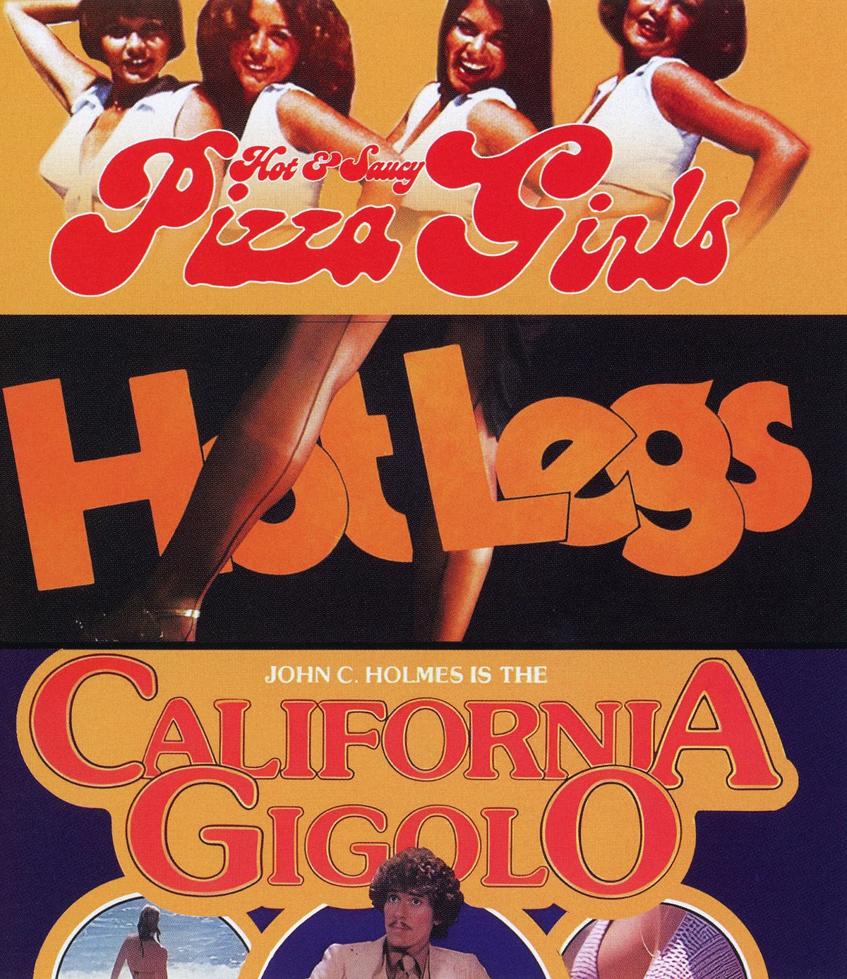  Hot And Saucy Pizza Girls / Hot Legs / California Gigolo (ej svensk text) (Blu-ray)