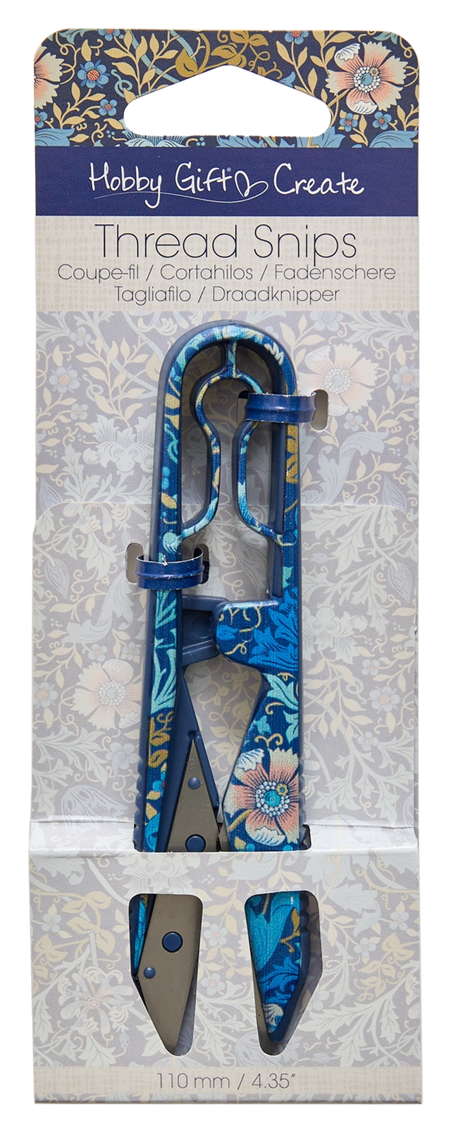 Thread Snips Blue Floral - 2