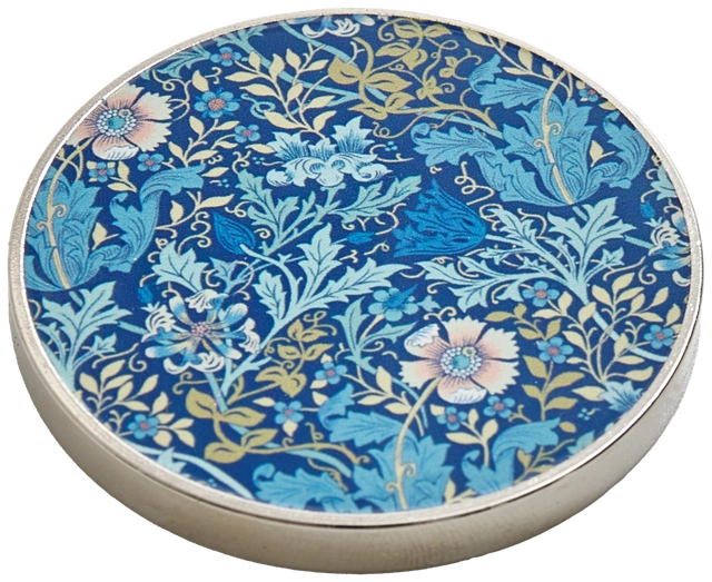 Iron Fabric Weights Blue Floral 2ct 