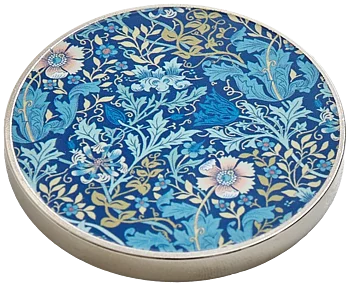 Iron Fabric Weights Blue Floral 2ct 