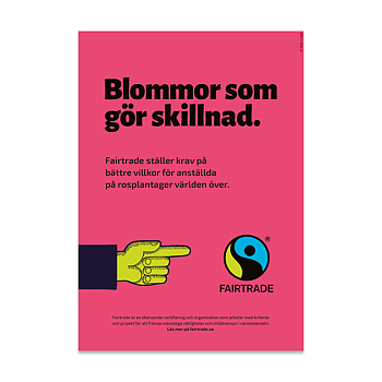 Skylt: Blommor som gör skillnad