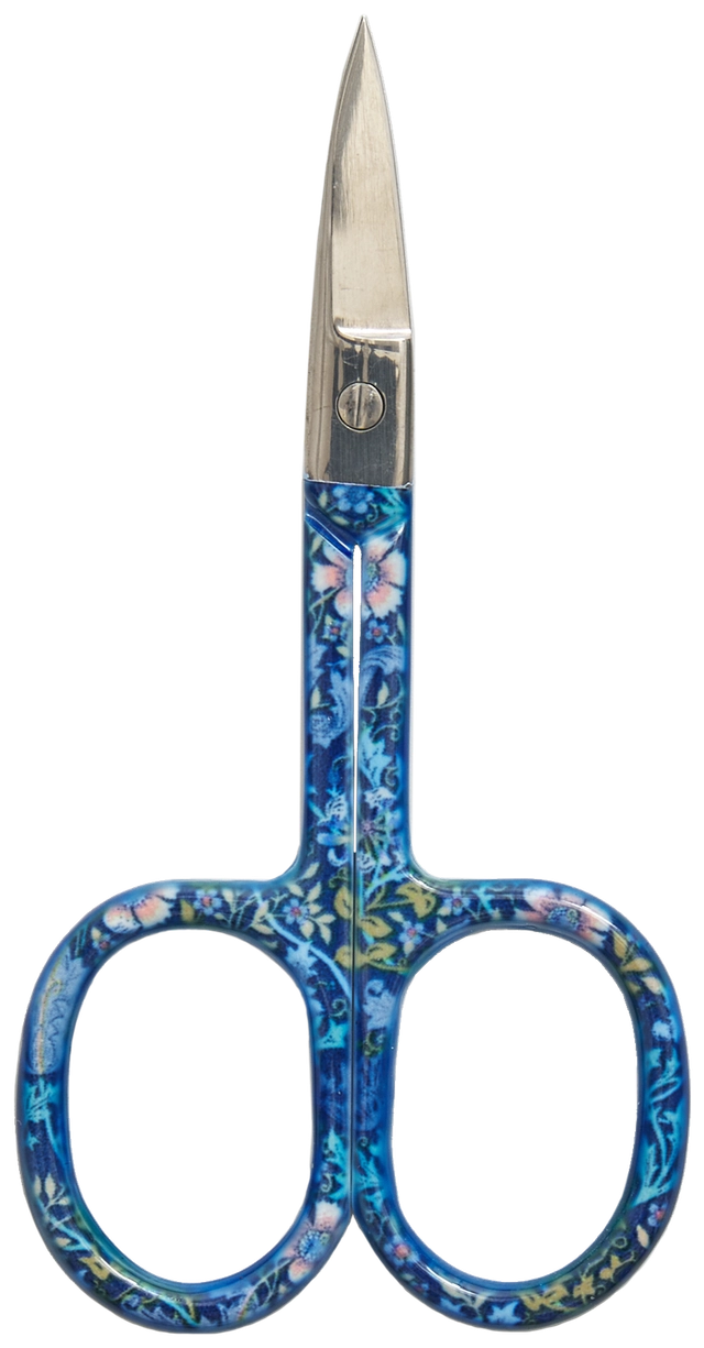 Embroidery Scissors 3-1/2in Blue Floral - 3