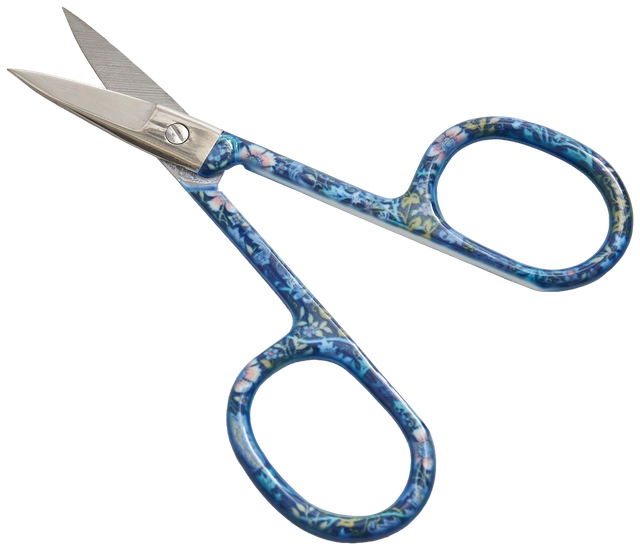 Embroidery Scissors 3-1/2in Blue Floral