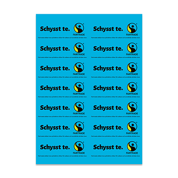 Hyllkantsetiketter: Schysst te (två storlekar)