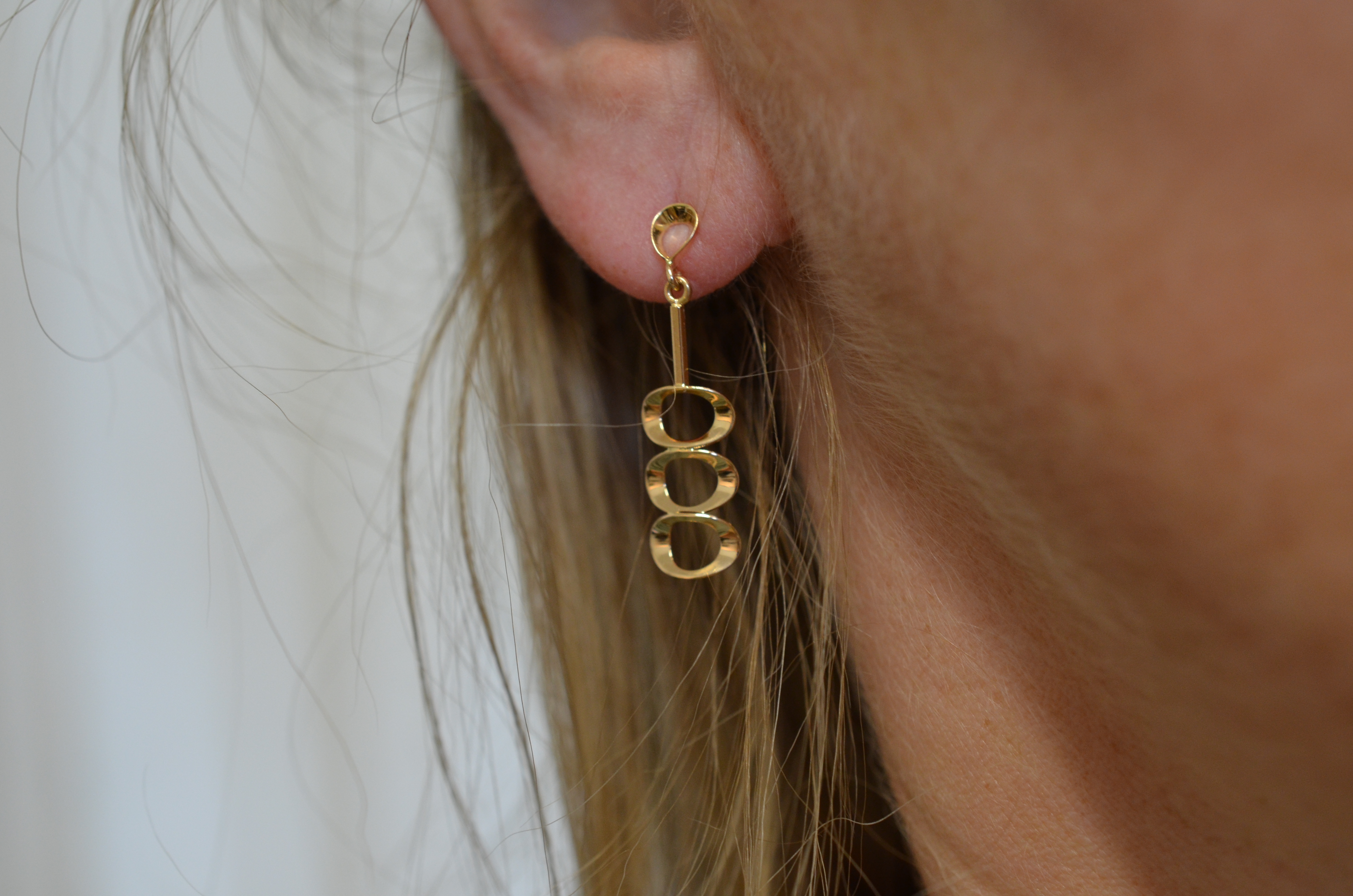 Vintage 18k earrings - 4