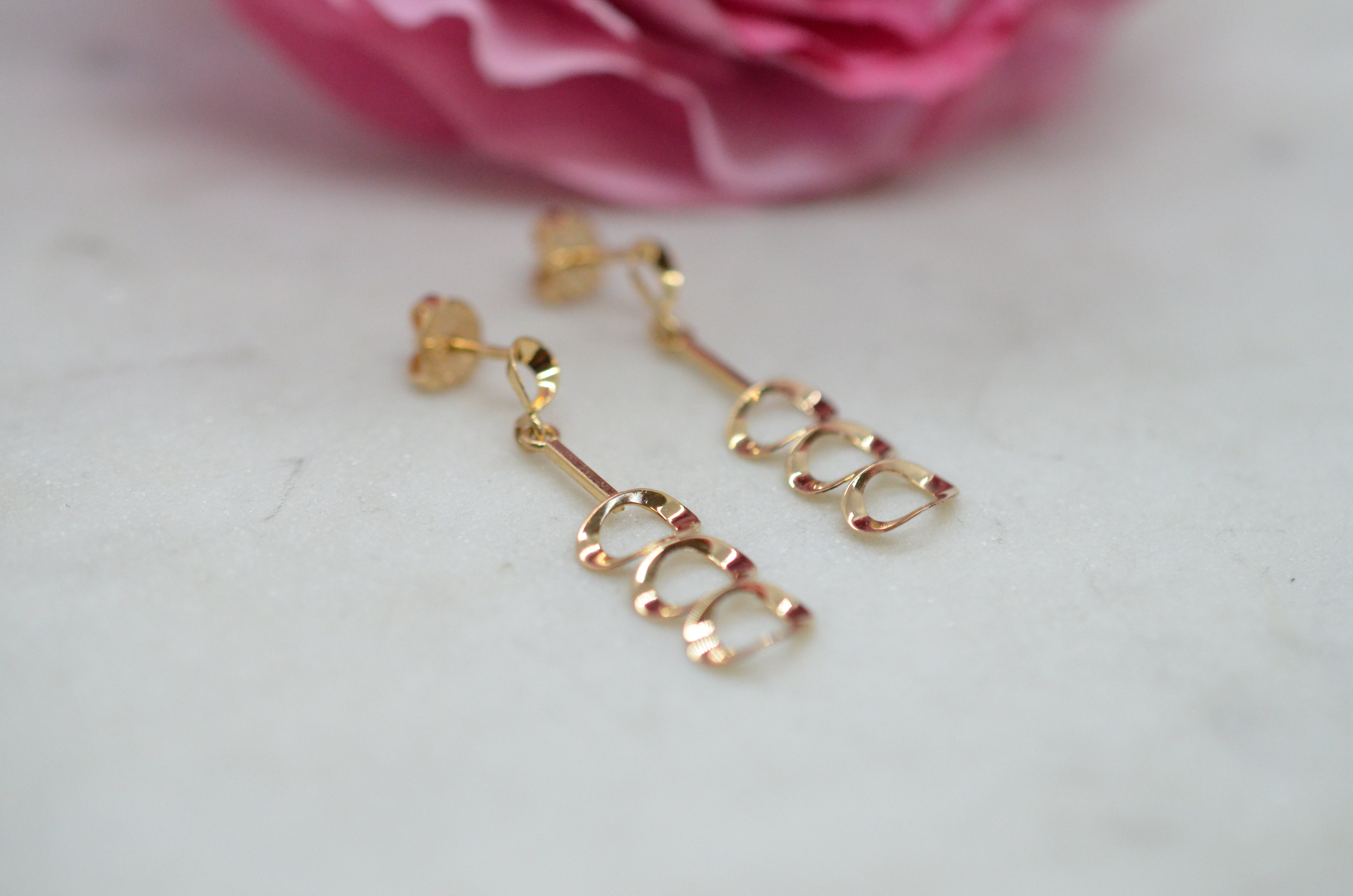 Vintage 18k earrings - 3