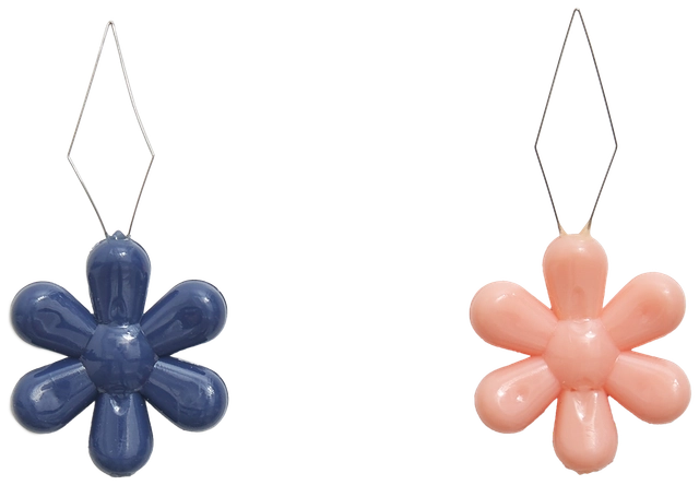 Nålträdare med blommor, 2st - Blå Morris - Hobby Gift Create