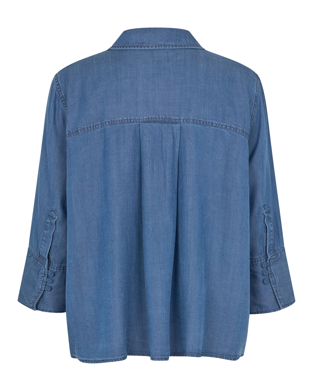 Jeansskjorta Idriel v-ringad denimblå - 7