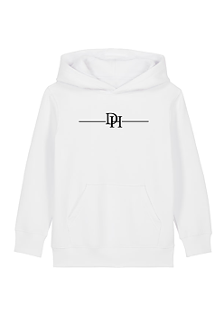 Barn Hoodie DH Vit