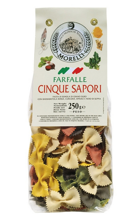 Morelli Pasta FARFALLE CINQUE SAPORI 250G