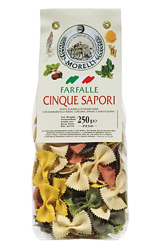Morelli Pasta FARFALLE CINQUE SAPORI 250G