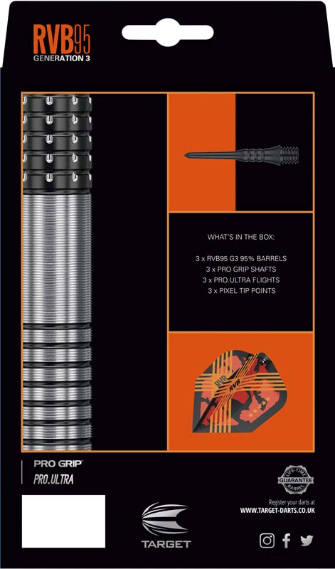 Target Raymond van Barneveld GEN-3 SOFTTIP 95% 20g  - 4