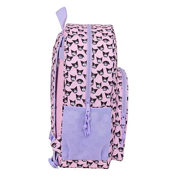 Kuromi Ryggsäck 19L – rosa och lila kawaii ryggsäck - 42 cm