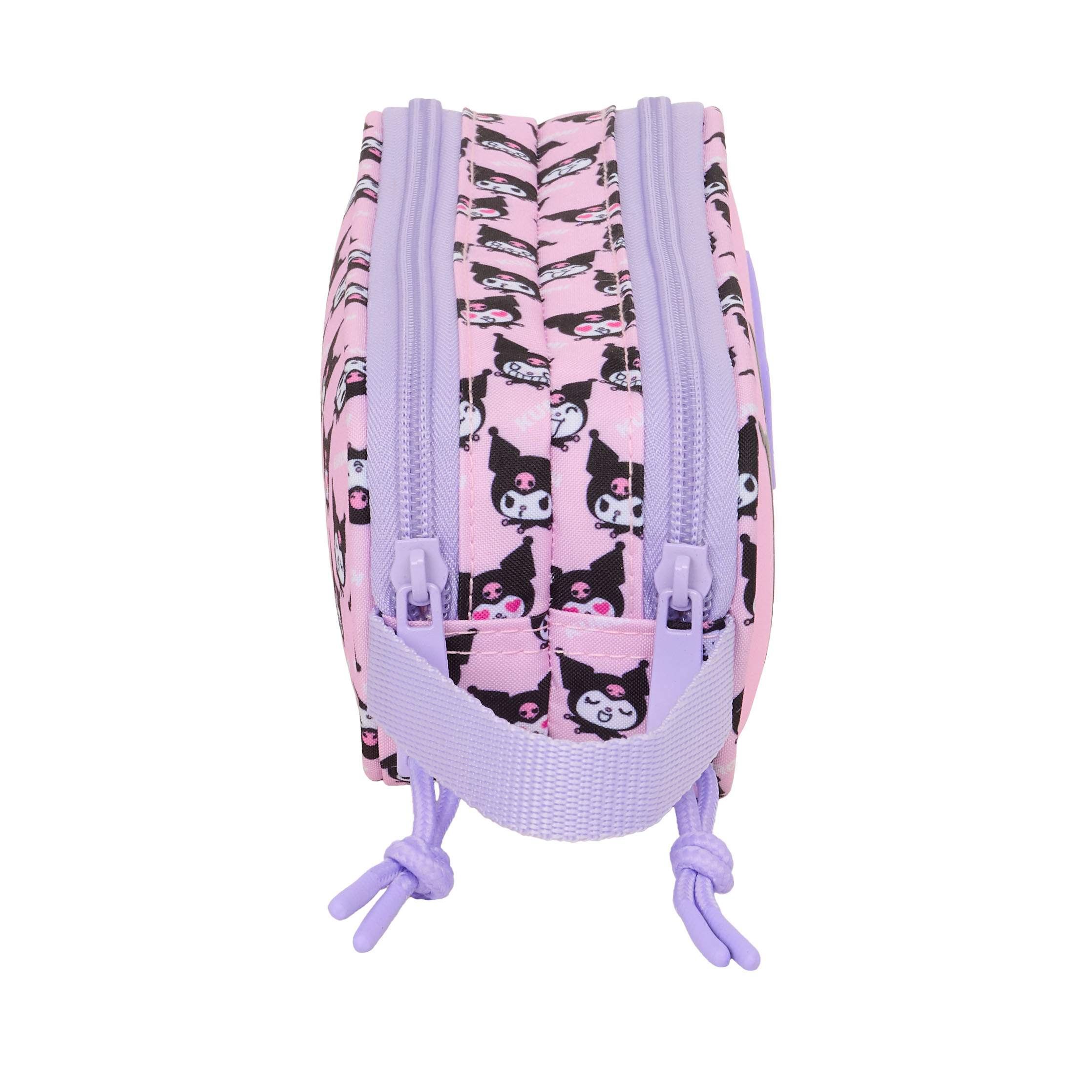 Kuromi Pennfodral med 2 Fack – rosa och lila kawaii pennskrin - 3