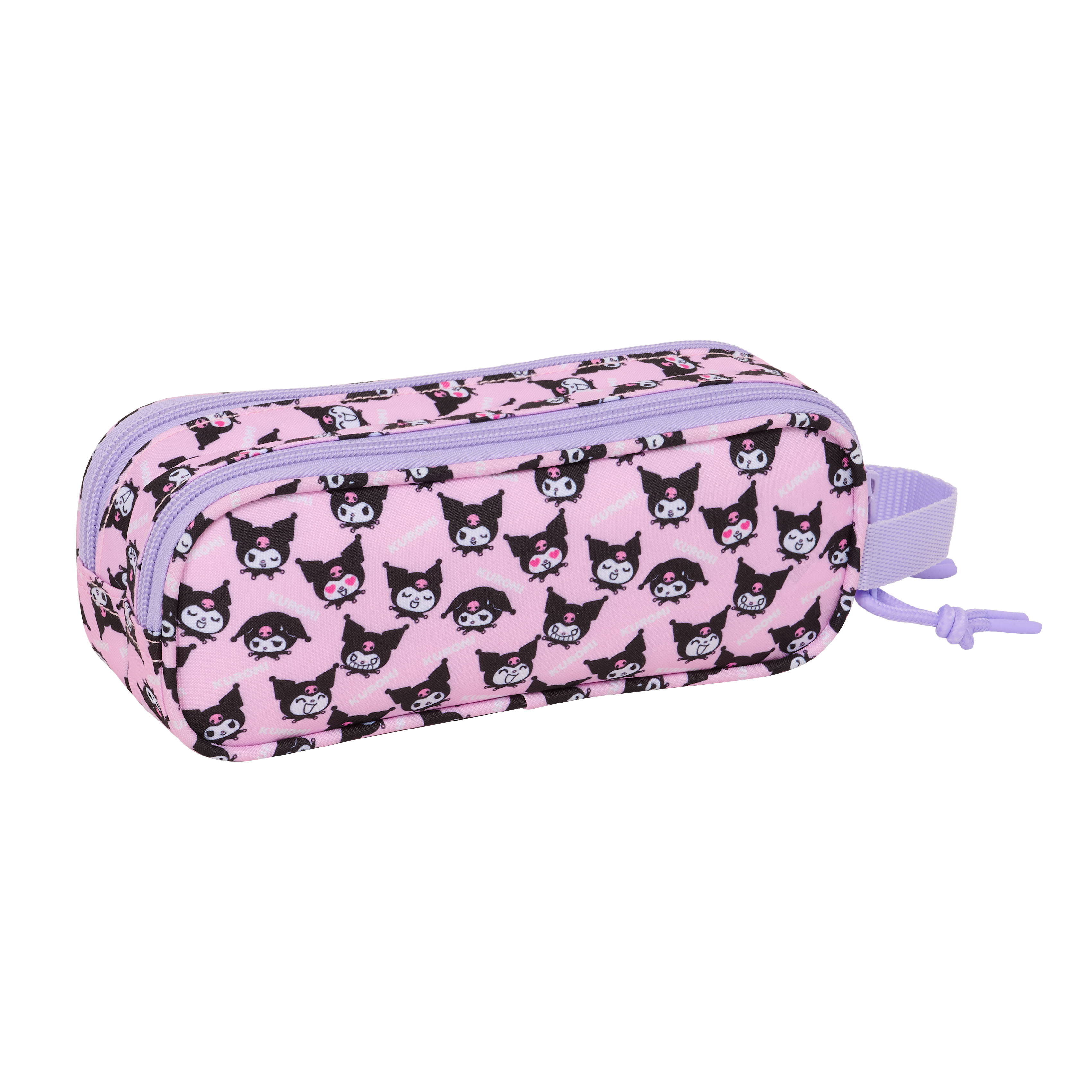 Kuromi Pennfodral med 2 Fack – rosa och lila kawaii pennskrin - 2