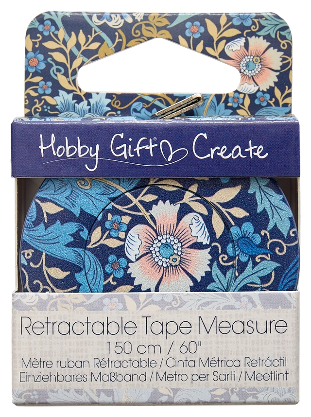 Retractable Tape Measure 60in Blue Floral - 3