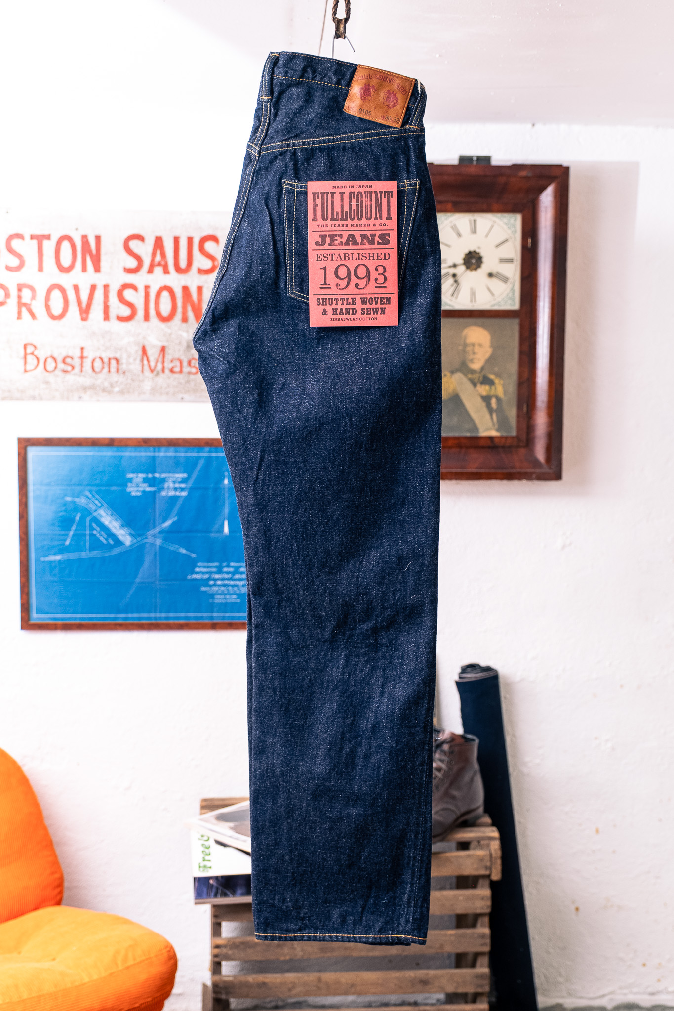 Fullcount - 0105W Wide Denim Indigo 13.7oz