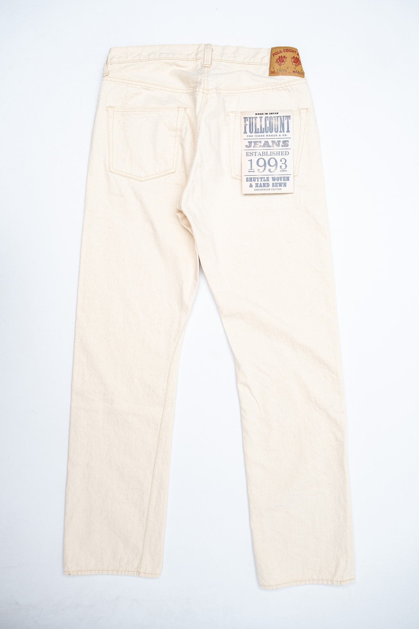 Fullcount - 1101EC Straight Ecru Selvedge Denim - 7