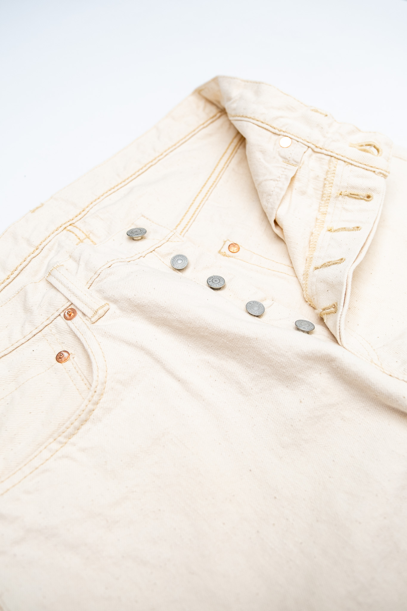Fullcount - 1101EC Straight Ecru Selvedge Denim - 5