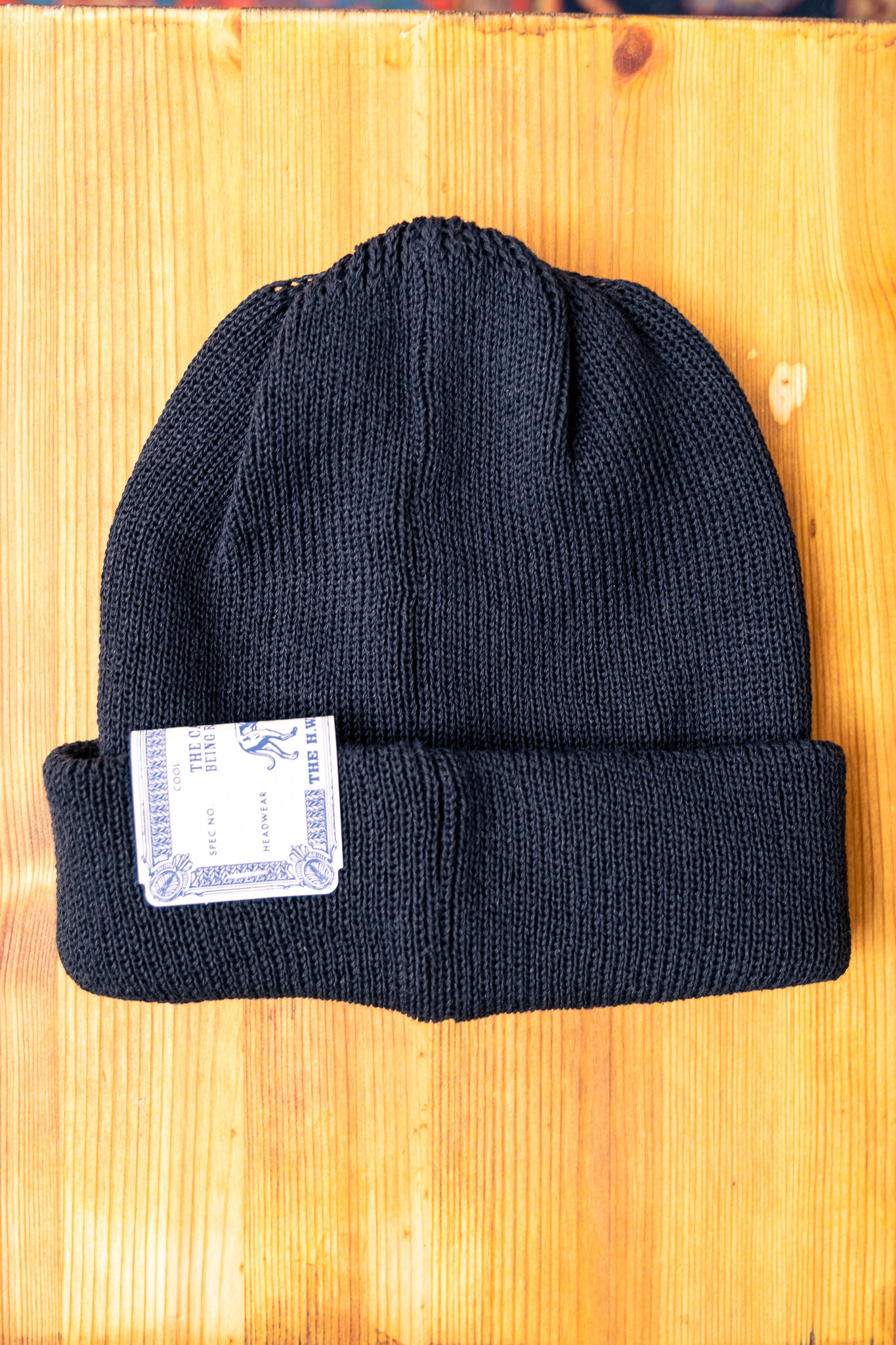 H.W. Dog & Co - Cotton Roll Watch Cap Black