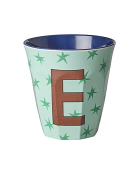 Mugg i melamin, Alfabetsmugg E Stars, Rice