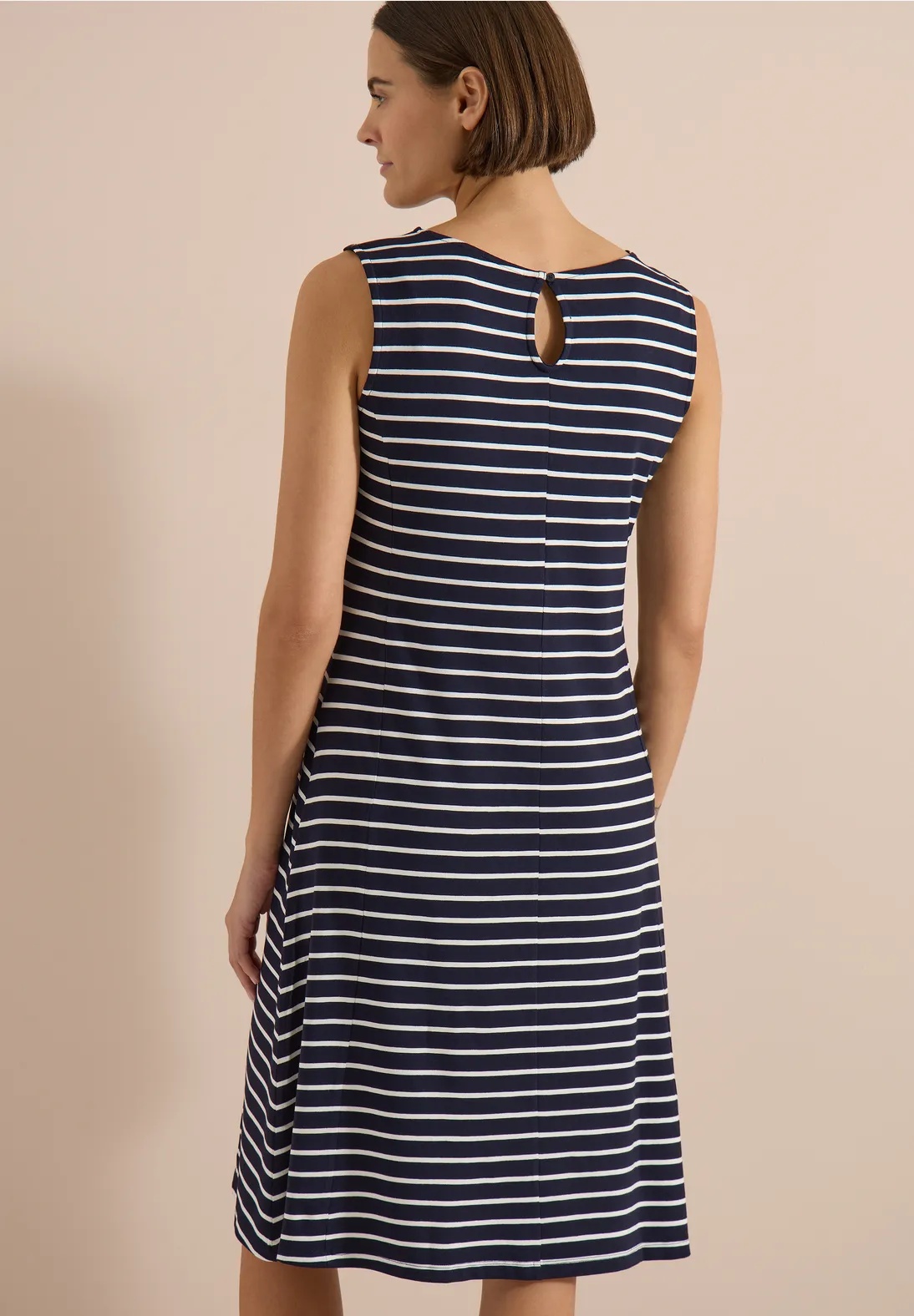 Jersey Sleeveless Stripe Dress - Cecil - 3