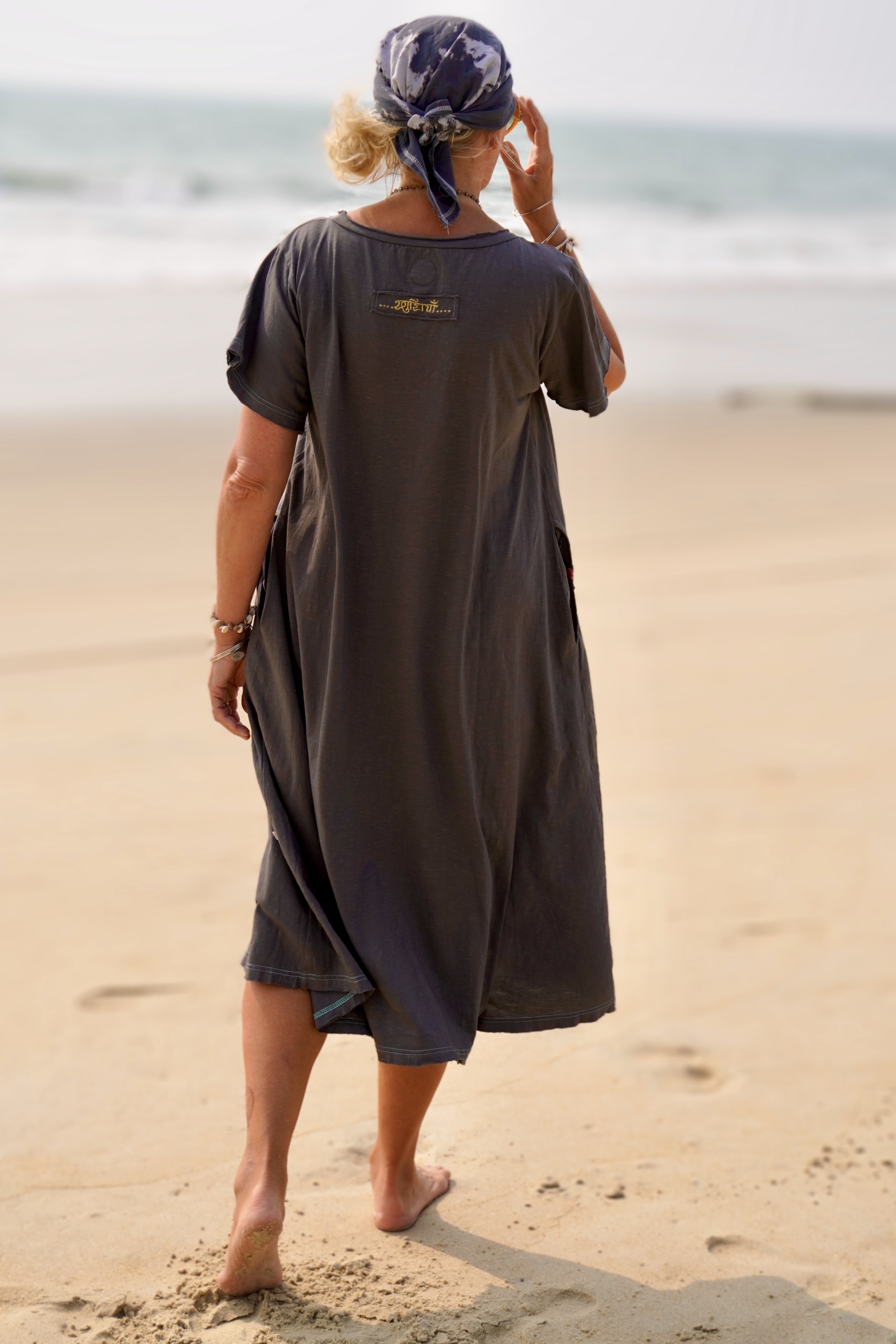 LOLO LOVE JERSEY  DRESS SOFT CHARCOAL  - 5