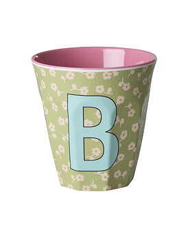 Mugg i melamin, Alfabetsmugg B Flowers, Rice