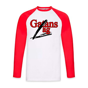 Gatans Lag - logga - Longsleeve (Röd)