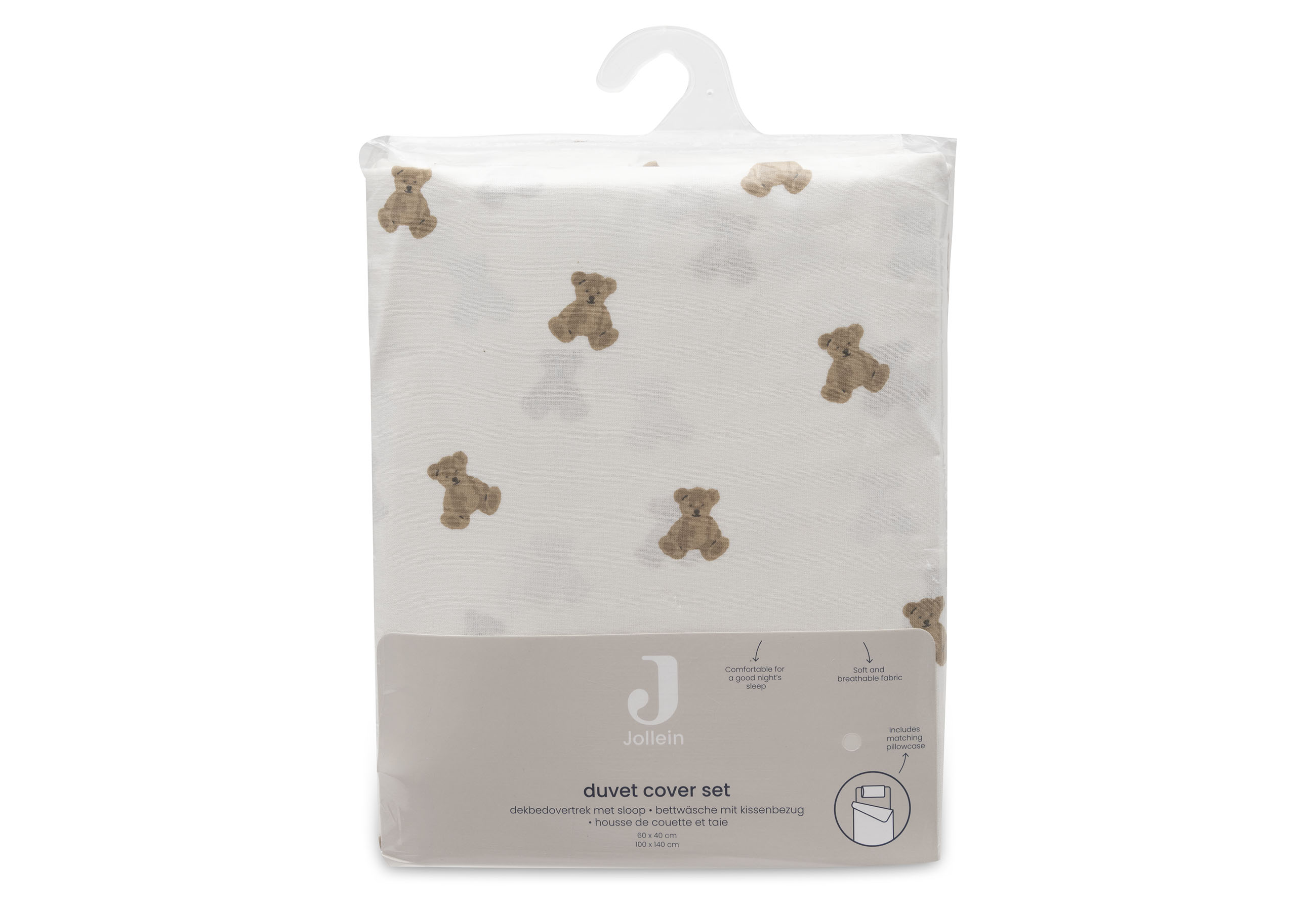 Jollein Påslakanset 100x140cm Mini Teddy Bear - 3