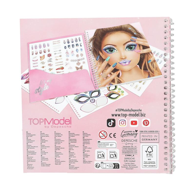 TOPModel Dress Me Up Face Stickersbok - 6