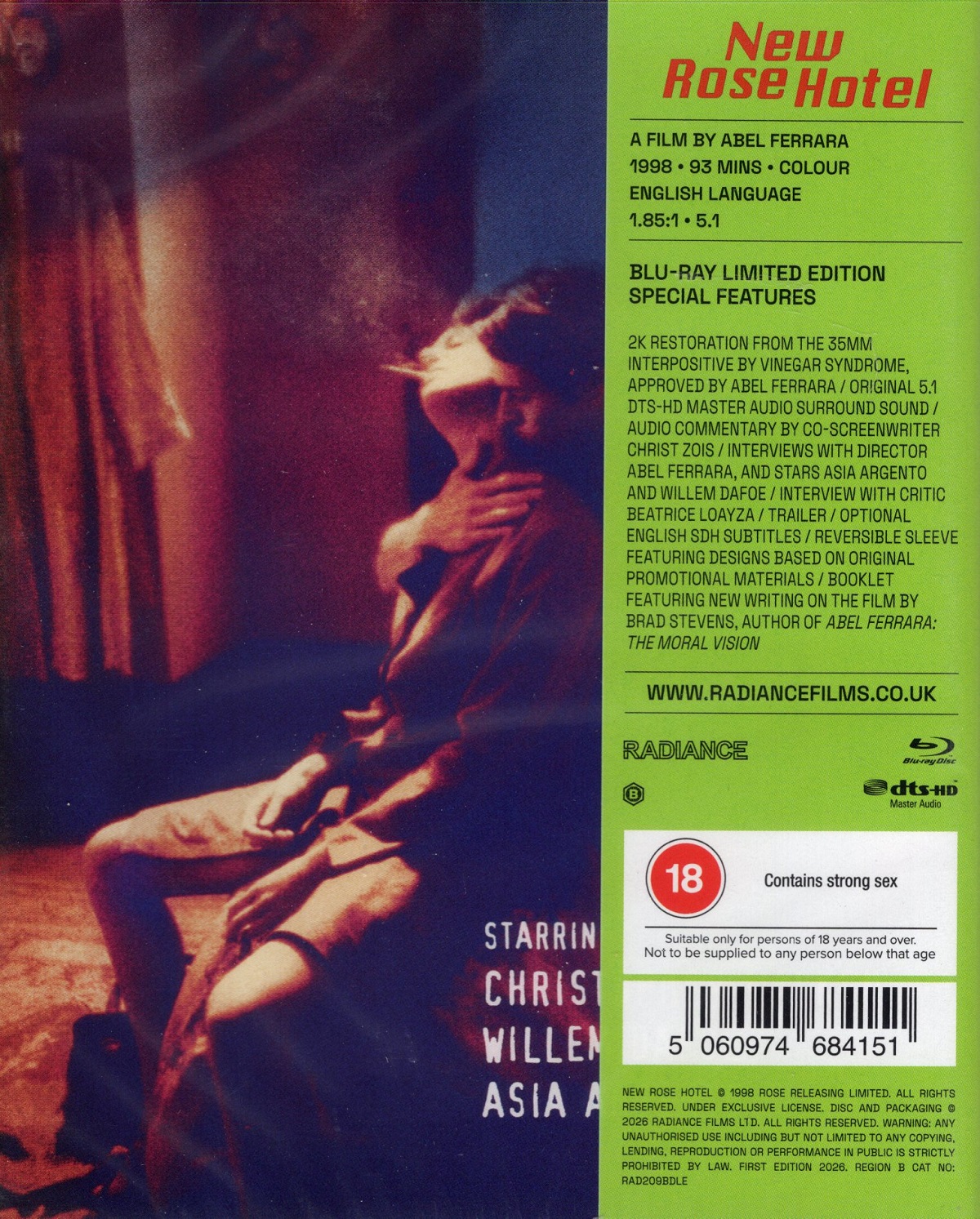 New Rose Hotel (Limited Edition) (ej svensk text) (Blu-ray) - 2