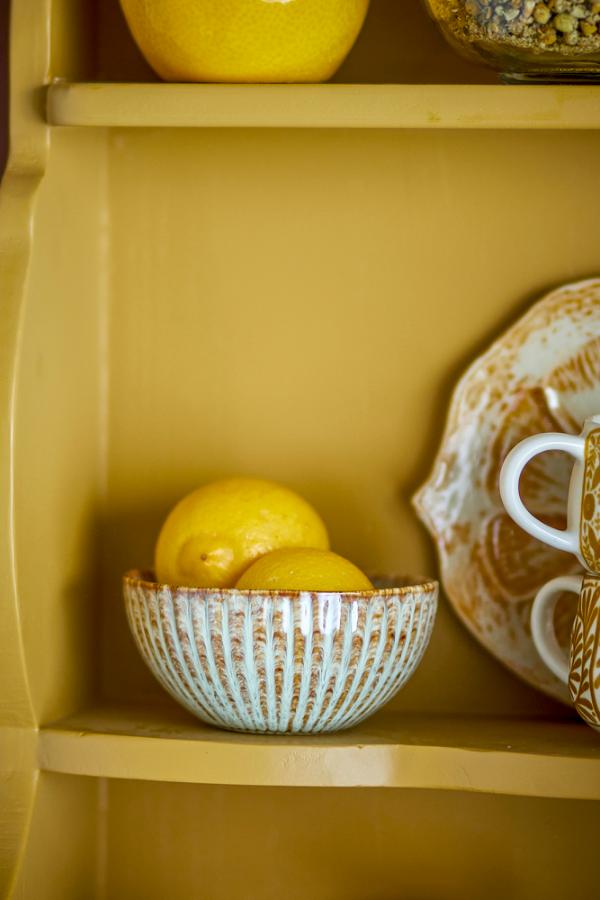Fleur Bowl, Nature, Stoneware