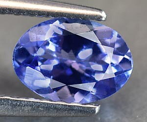 0.67 ct sällsynt hög kvalitets äkta naturlig tanzanit ädelsten