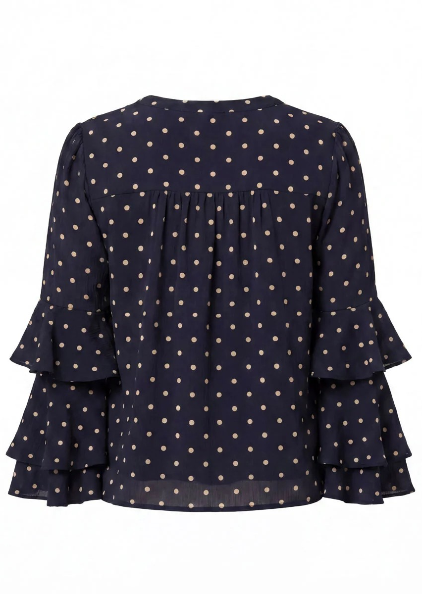 Naomi Blouse - Navy Dot - Isay - 3