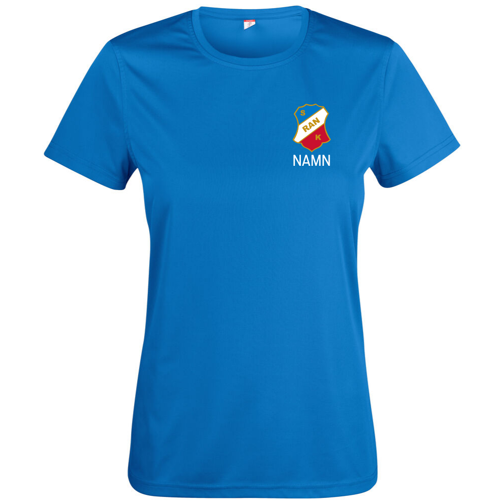 T-shirt i funktionsmaterial, dam.