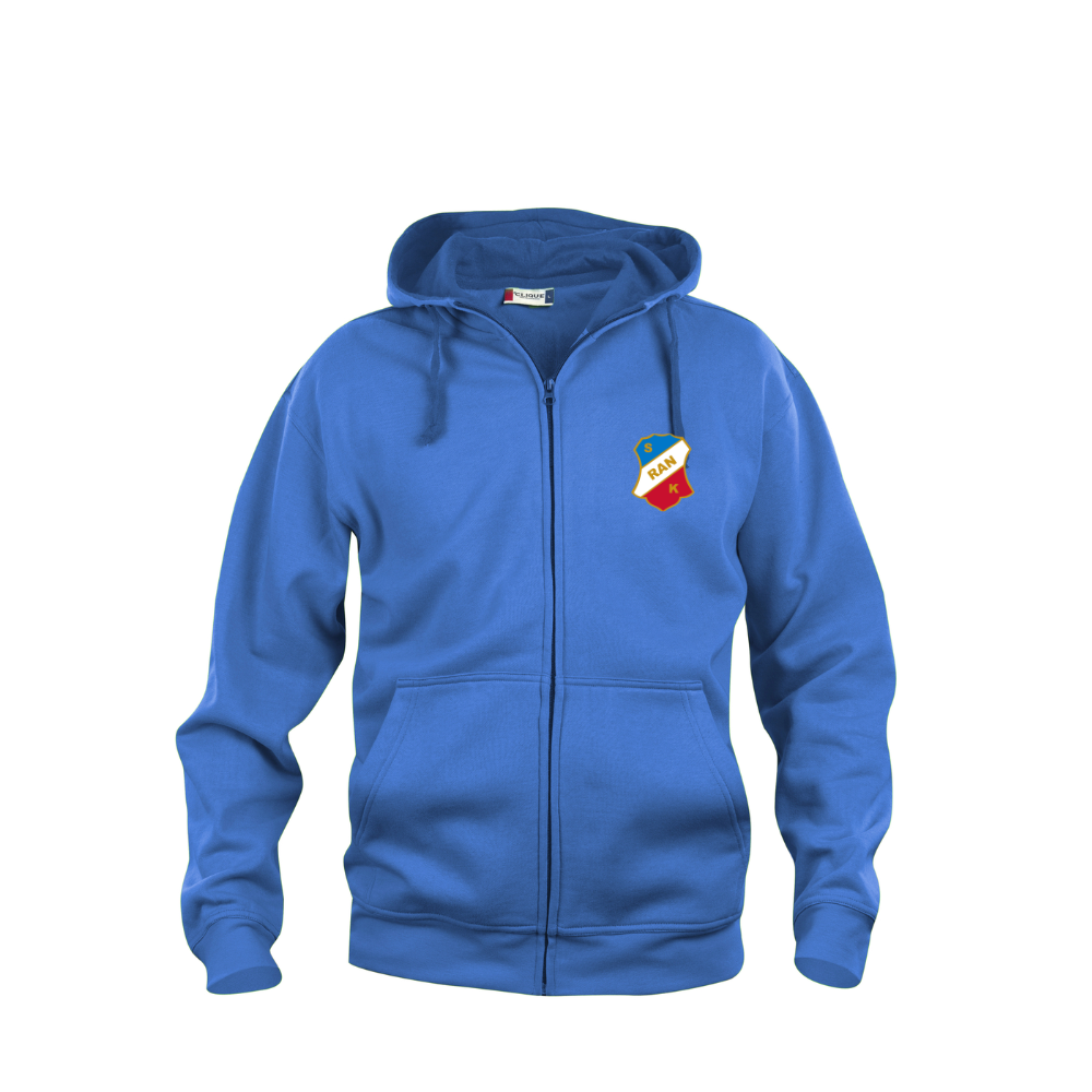 Hoodie med dragkedja, unisex.