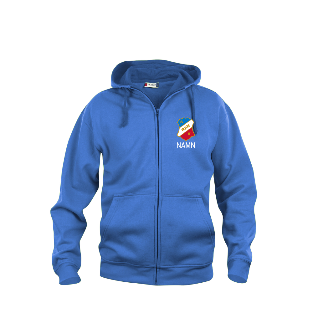 Hoodie med dragkedja, unisex.