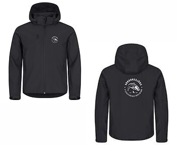 Softshell Hoody (Svart)-Abborresjön