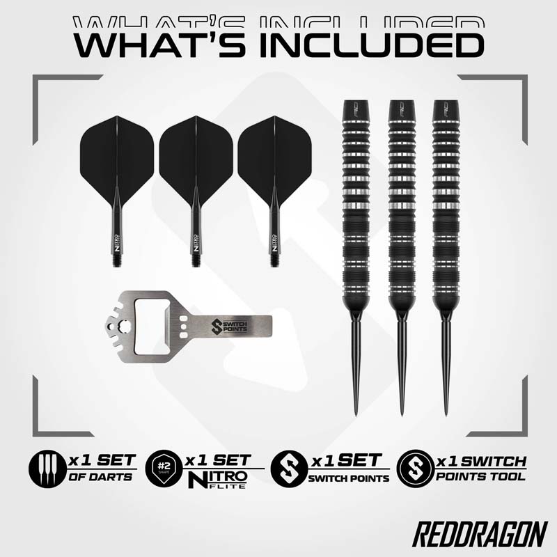 Red Dragon Sable Parallel Switch Points 90% 21g - 3