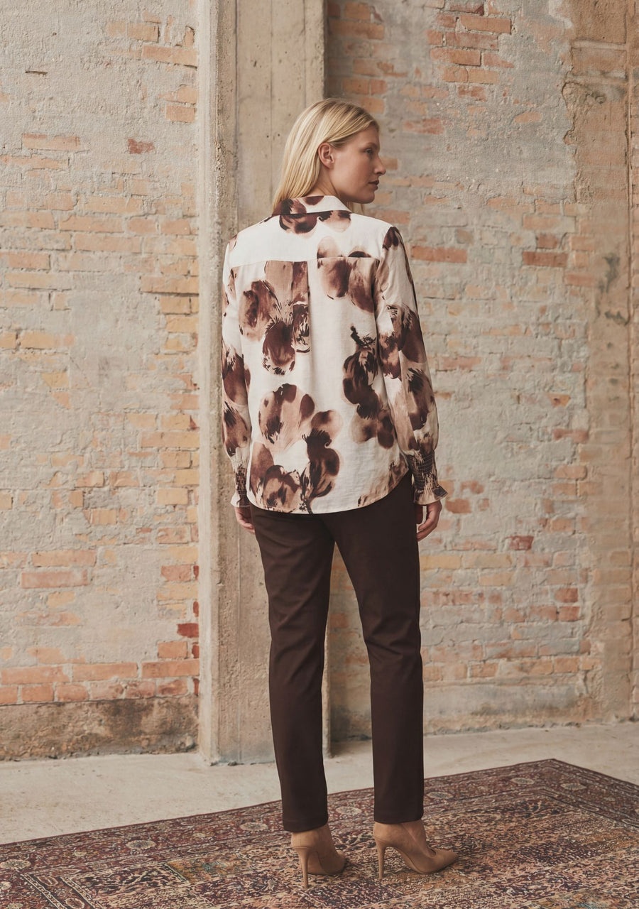 Ane Smock Shirt - Aubergine Flow - Isay
