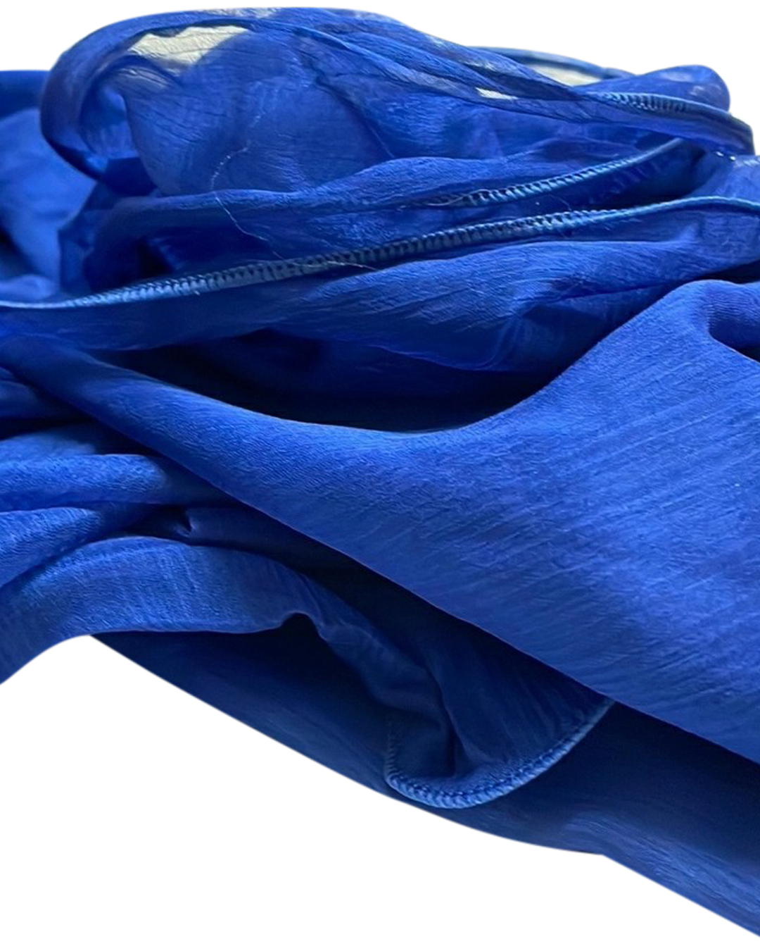Sjal Gasa Olas wave mörk kornblå - 4