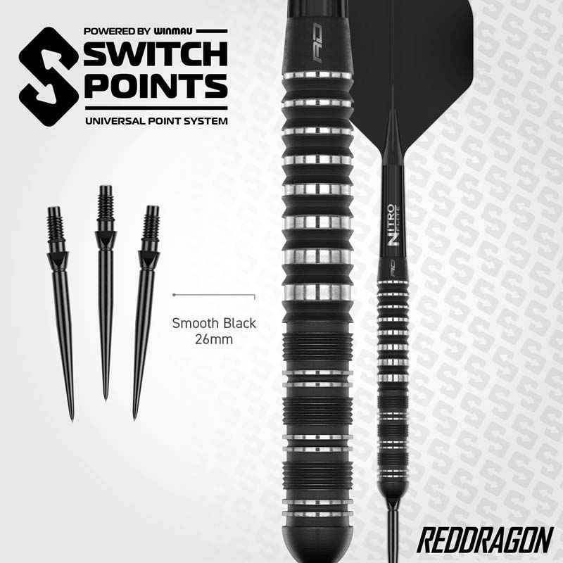 Red Dragon Sable Parallel Switch Points 90% 22g - 6
