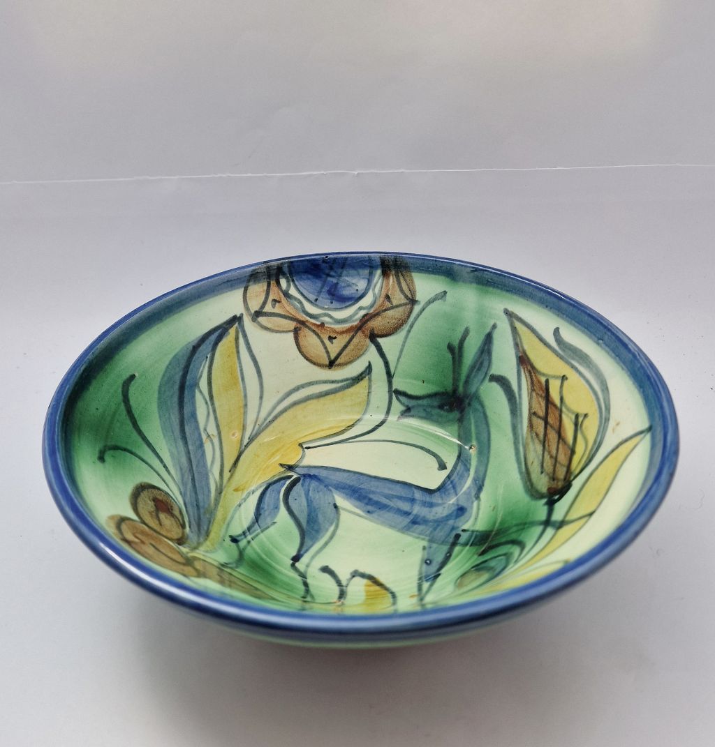 Allan Ebeling hand-painted bowl