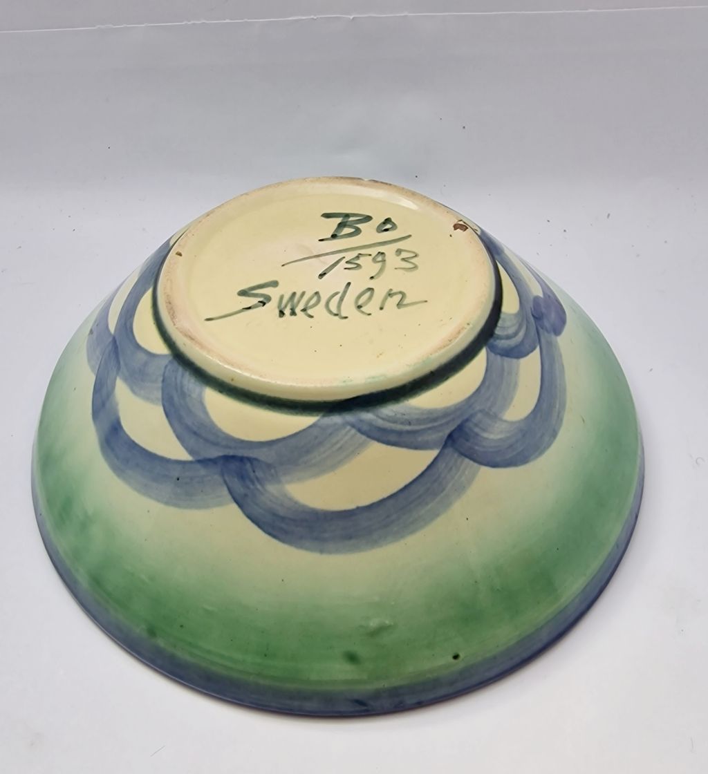 Allan Ebeling hand-painted bowl - 2