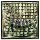 Lisa Larson (Unik 1961) Striking Ship Wall Plaque 23 cm (10)