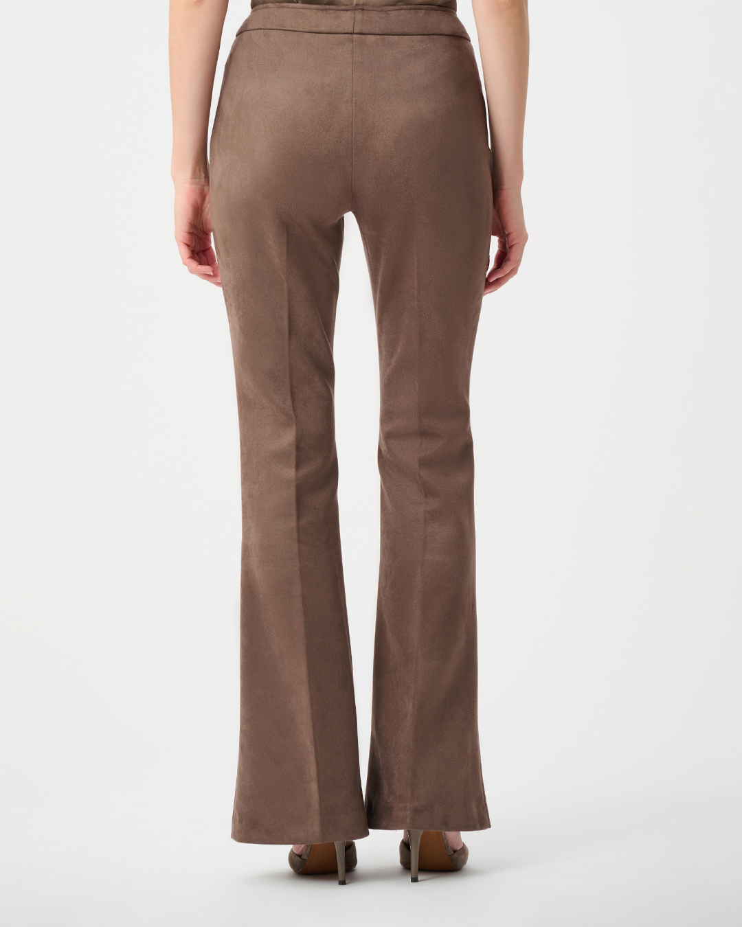 Byxor alcantara flared brun - 3