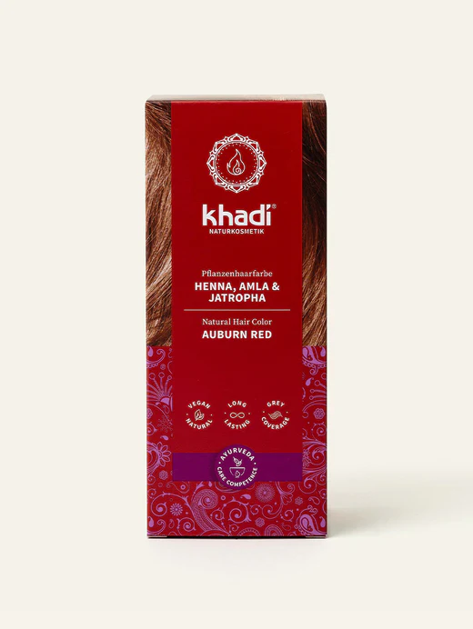 Naturlig Hårfärg Henna, Amla & Jatropha 100g, Khadi
