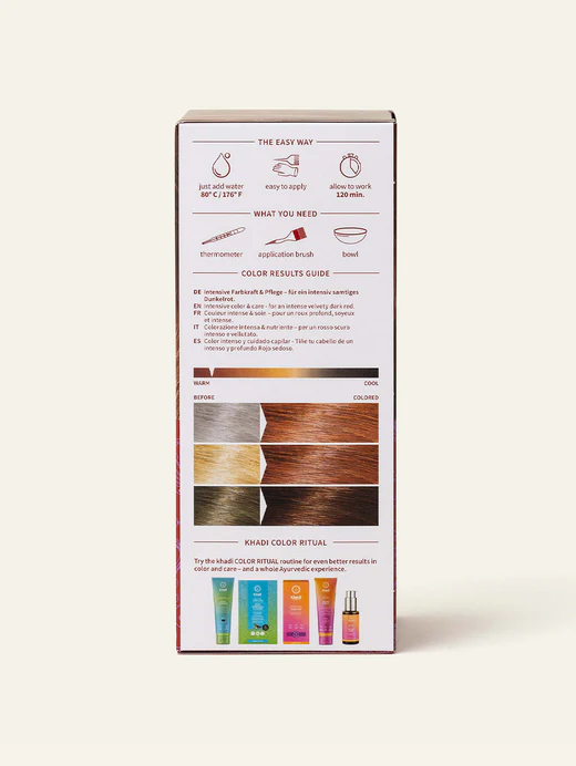 Naturlig Hårfärg Henna, Amla & Jatropha 100g, Khadi - 3