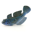 スヴェン・ヴァイスフェルト  青い魚  北欧の生物  14/9cm  1980年代
